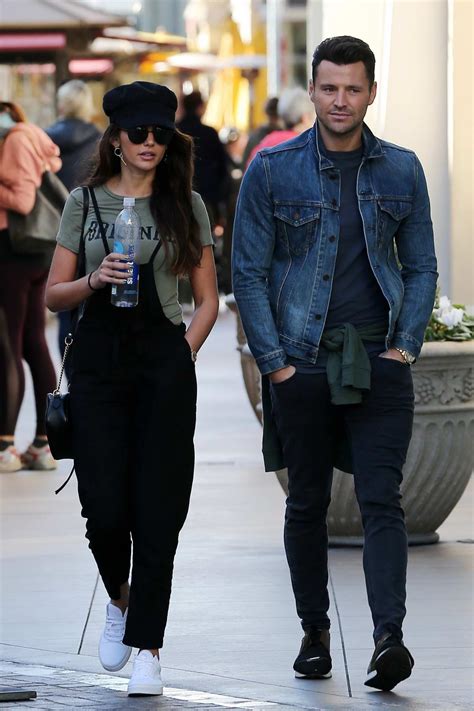 Michelle Keegan and Mark Wright enjoys a stroll after lunch in Los Angeles