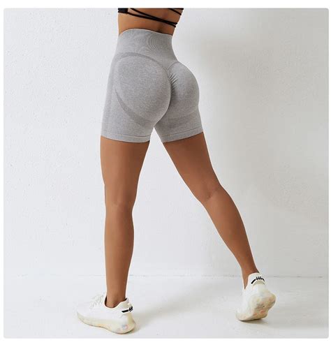 2023 High Waist Workout Yoga Leggings Seamless Fitness Butt Lifting Biker Pants Scrunch Butt