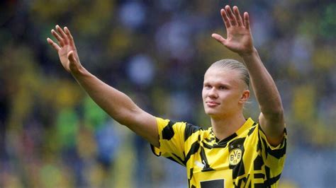 How many goals did Haaland score while playing for Borussia Dortmund ...