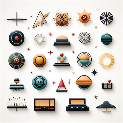 Premium Vector Flat Design Vector Icon Set On White Background