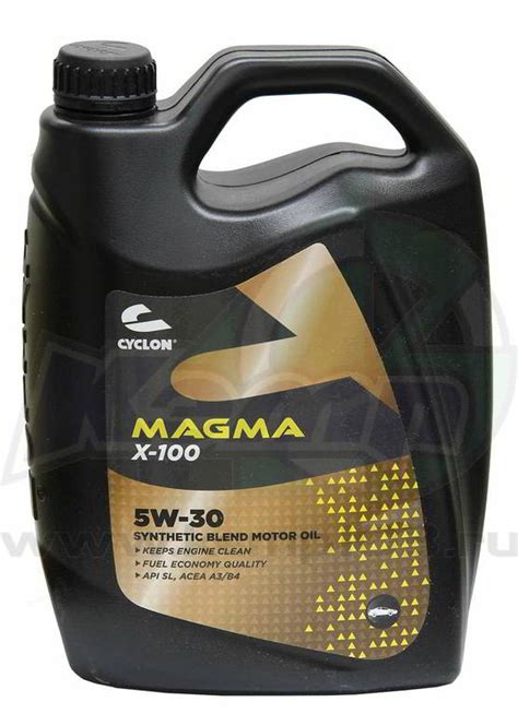 Масло моторное синтетическое Cyclon Magma X-100, 5W30, 4 литра ...
