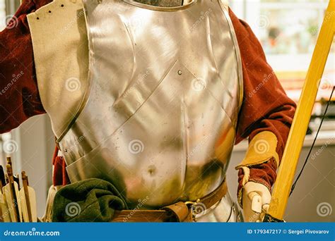 Military Uniform Of A Medieval Warrior Warrior Archer With Marks Dents