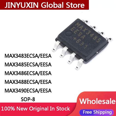 10Pcs New MAX3483ECSA MAX3483 MAX3485ECSA MAX3485 MAX3486ECSA MAX3488