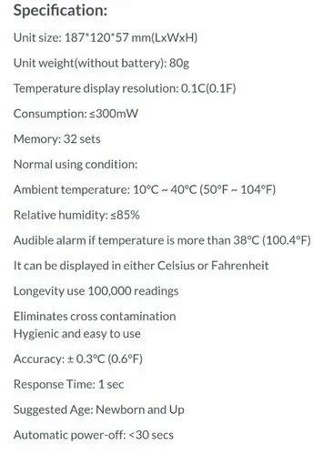 Berrcom Infrared Non Contact Thermometer 10 Degreec 40 Degreec Jxb