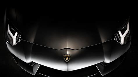 🥇 Lamborghini aventador black cars front view wallpaper | (142101)