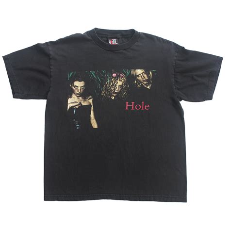 Vintage Hole Celebrity Skin T Shirt Black Shirts World