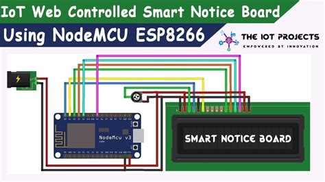 IoT Web Controlled Smart Notice Board Using NodeMCU ESP8266 YouTube