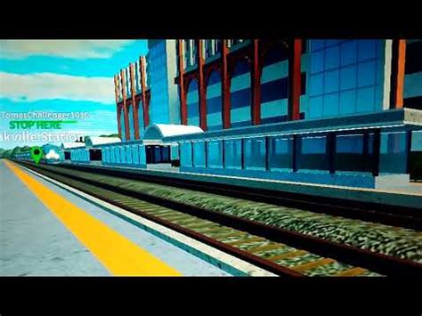 Roblox Railfanning Via Rail Corridor Train Making A Station Stop At