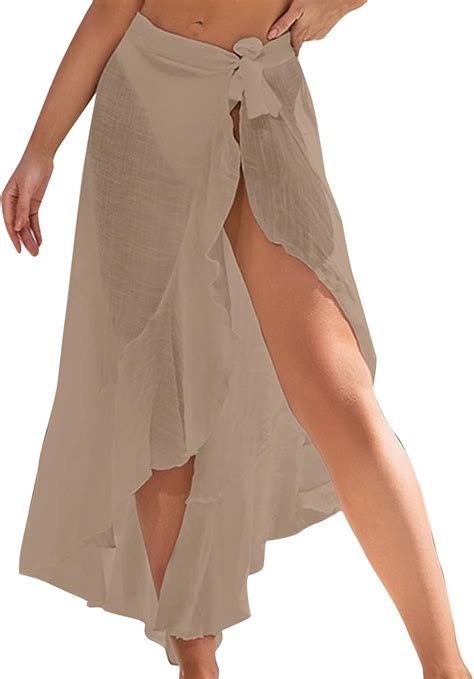 Damen Strand Bikini Cover Up Open Cut Strandponcho Boho Strandkleid H Bsche Strandkleider Sommer