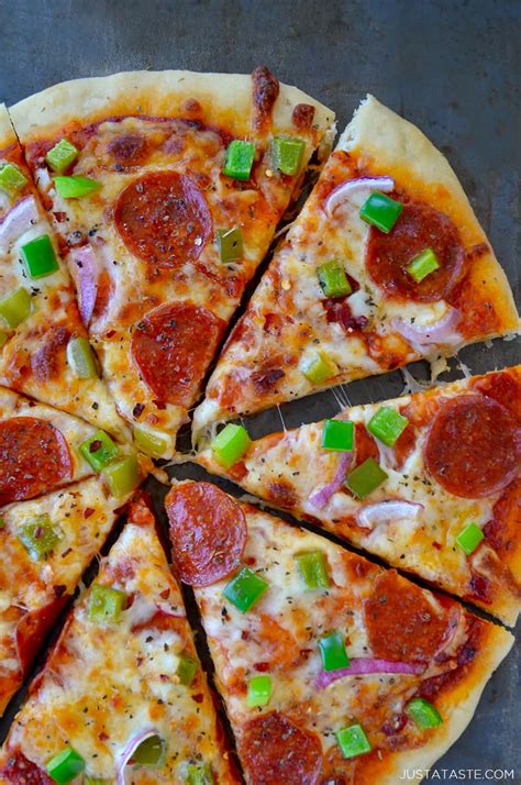 how to make pizza dough at home without yeast