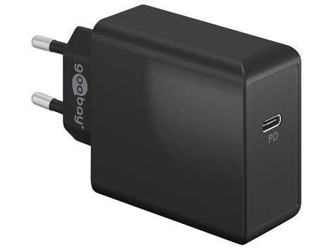 GOOBAY USB Lader 61761 5 20 V 3 A 65 W USB C PD Schwarz Schwarz