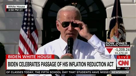 Cnn That Split Screen Between The Dow Crashing And Bidens Inflation