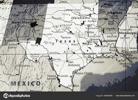 Texas State Map — Stock Photo © aallm #466950960