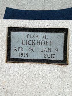 Elva Mae Baker Eickhoff 1913 2017 Mémorial Find a Grave