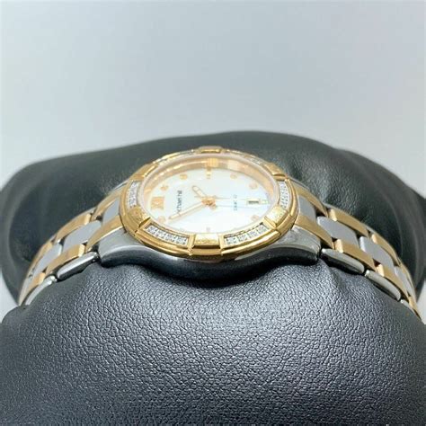 Michael Hill Diamond Two Tone Quartz Watch Ladies