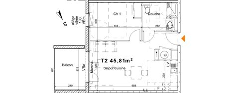 Plan Appartement T De M Neuf Saint Paul L S Dax R Sidence