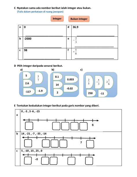 Latihan Soalan Algebra Tingkatan 1 Ejercicio De Generalisasi