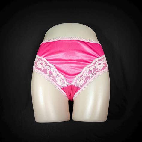 Soft Smooth Pink Vintage Bikini Panties With Lace Size Etsy