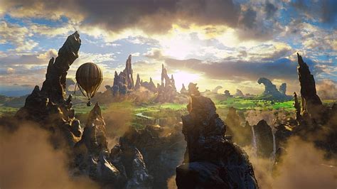 Hd Wallpaper Untitled Fantasy Art Hot Air Balloons Digital Art Oz