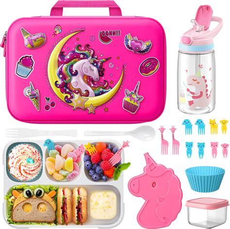 Amazon Lonchera De Unicornio Para Ni As Con Bolsa De Almuerzo