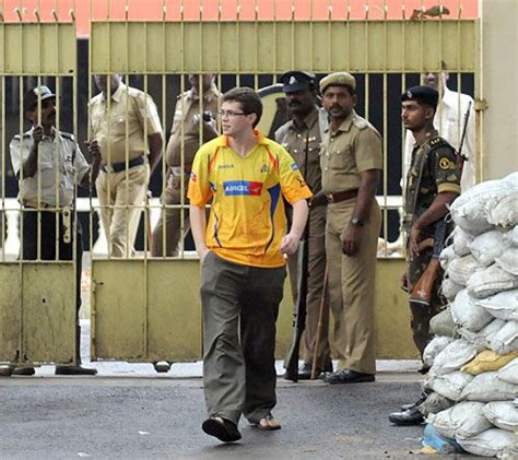 A Fan Walks Into The Heavily Guarded MA Chidambaram Stadium