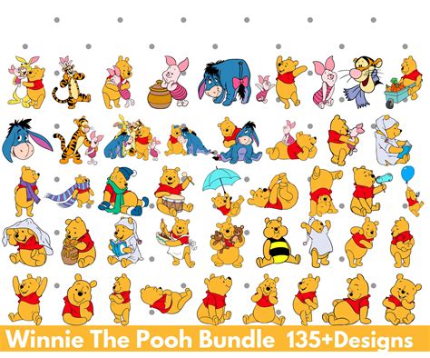 Winnie The Pooh Layered Svg Pooh Svg Bundle Winnie The Poo Inspire