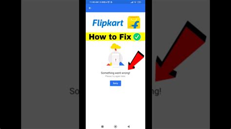 Flipkart Something Went Wrong Problem Fix Flipkart Shorts