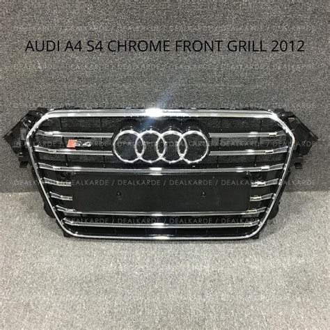 Dealkarde ABS Plastic Audi A4 B8 5 S4 Silver Front Grill 2012 2013 2014