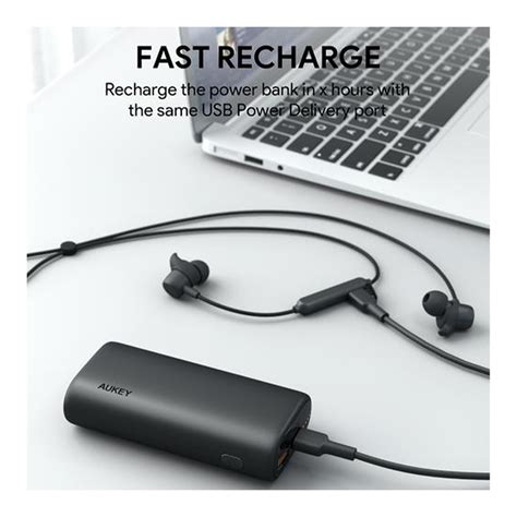 Aukey Power Bank, 10000mAh, Black, PB-Y36 Online at Best Price | Lulu UAE