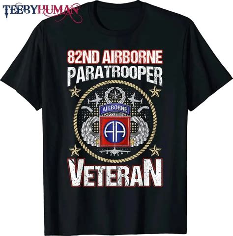 Nd Airborne Paratrooper Veteran Vintage T Shirt Teebyhuman