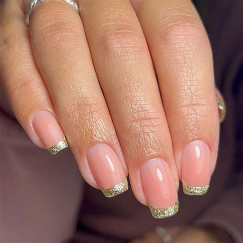 19 Sparkling Glitter French Tip Nail Ideas To Try Asap