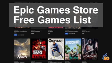 Epic Games Store Free Games List 2024 - Slyther Games