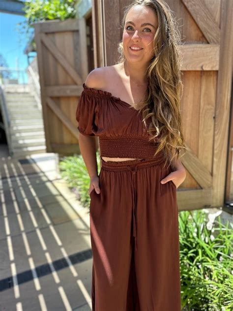 PANT TIA WIDE LEG COCOA Naked Gypsy