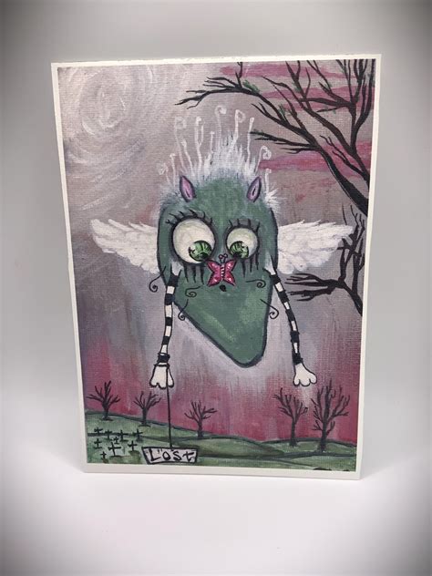 LOST Cute Creepy Monster Art Print Painting Art Print by Siartboutique ...