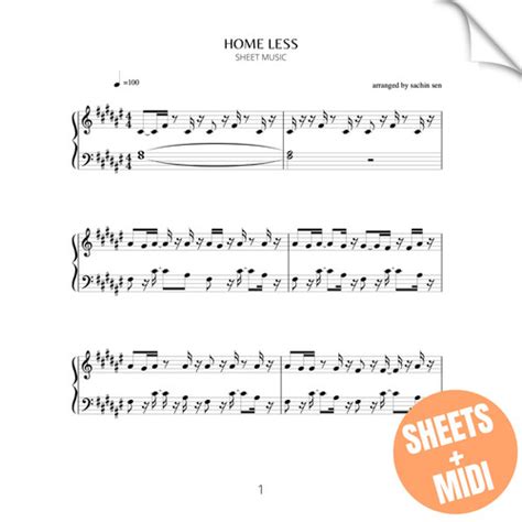 Home Less Sheet Music Midi Sachin Sen