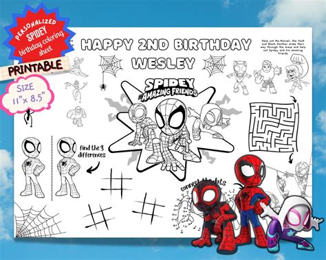 Spidey And His Amazing Friends Printable Pages