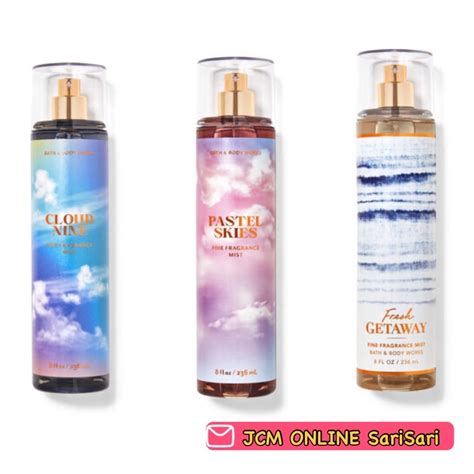 Bath Body Works Pastel Skies Cloud Nine And Fresh Getaway Shopee