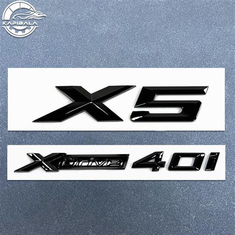 Gloss Black For X Series Emblem X Xdrive I Letter Rear Trunk Badge