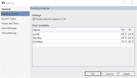 Editing Or Creating Zone Templates Knowledge Base Revit Linear