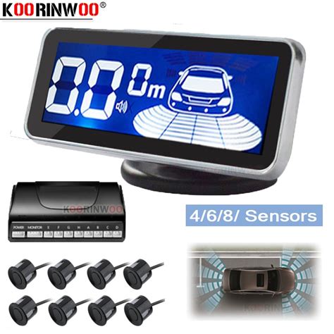 Koorinwoo Led Monitor Electromagnetic Parking Sensor Car Parktronic