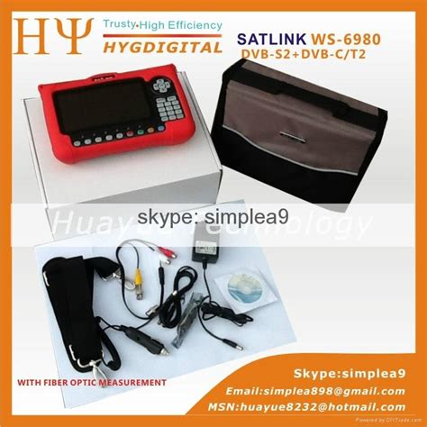 SATLINK WS 6980 DVB S2 DVB C DVB T2 COMBO Optical Power Detection