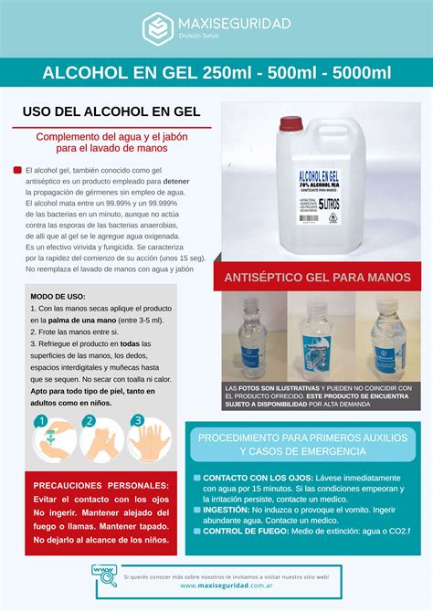 Alcohol En Gel ANMAT Por 500 Ml CONSULTAR PRECIO Y DISPONIBILIDAD