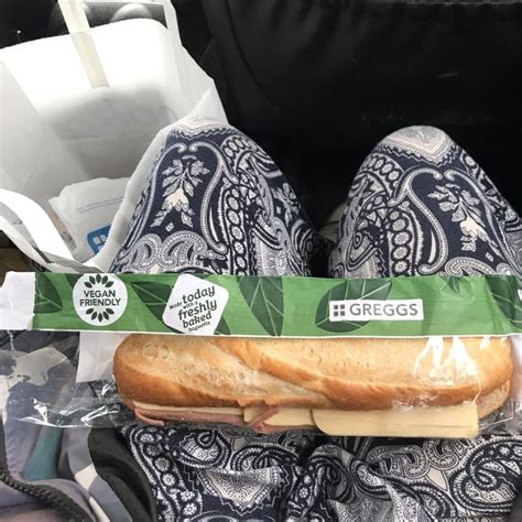 Greggs United Kingdom Vegan Ham And Cheeze Baguette Review Abillion