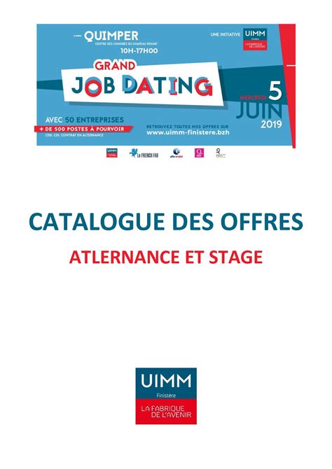 Calam O Offres Alternance Stage Juin Uimm