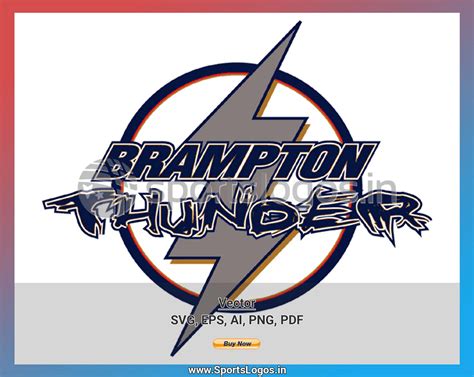 Brampton Thunder Hockey Sports Vector Svg Logo In 5 Formats