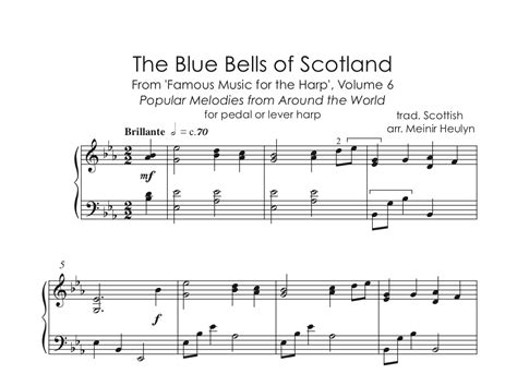 The Blue Bells Of Scotland Harp Column Music