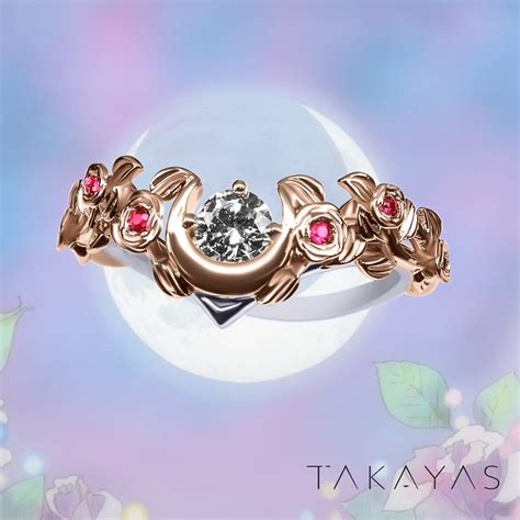 Tritone Sailor Moon Inspired Engagement Ring | Takayas Custom Jewelry