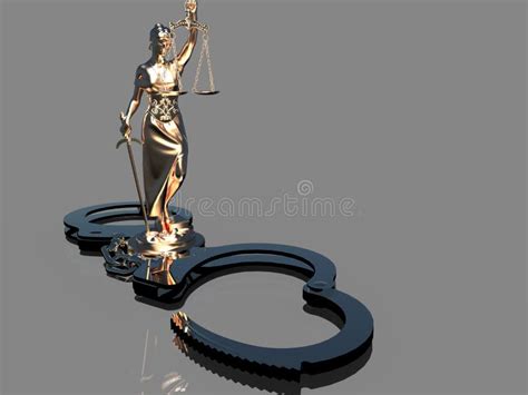 Symbol Lady Justice Themis Equality A Fair Trial Law Stock