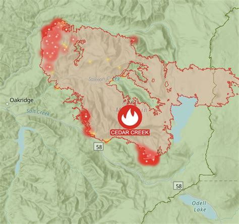 Cedar Creek Fire Update 9 17 22 Klamath Alerts