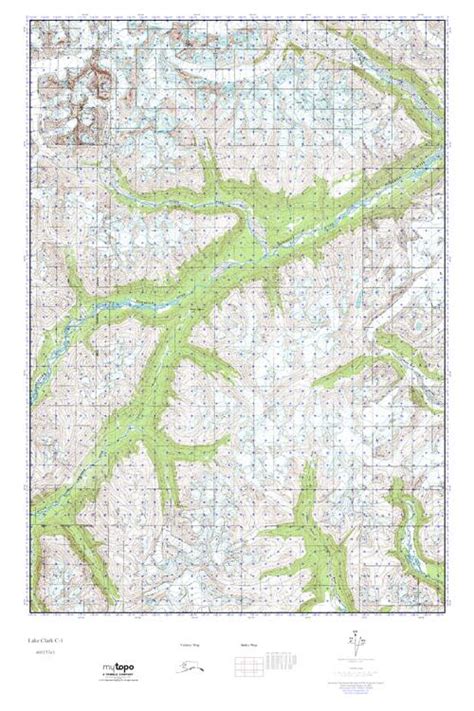 Mytopo Lake Clark C 1 Alaska Usgs Quad Topo Map